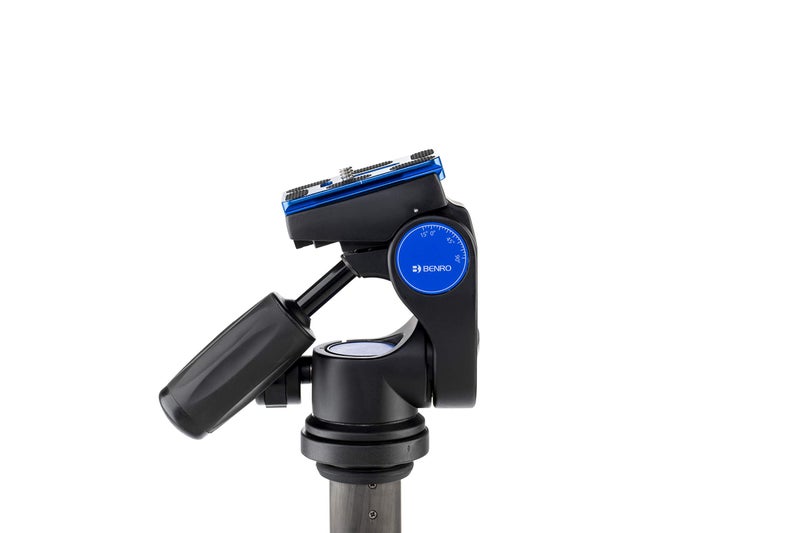 Benro 3-Way Tripod Lightweight Panhead with Quick Release Plate, Independent Pan/Tilt Controls, Bubble Levels & 13.2 lb Load Capacity for DSLR, Mirrorless & Video Cameras (HD3A) - Image 4